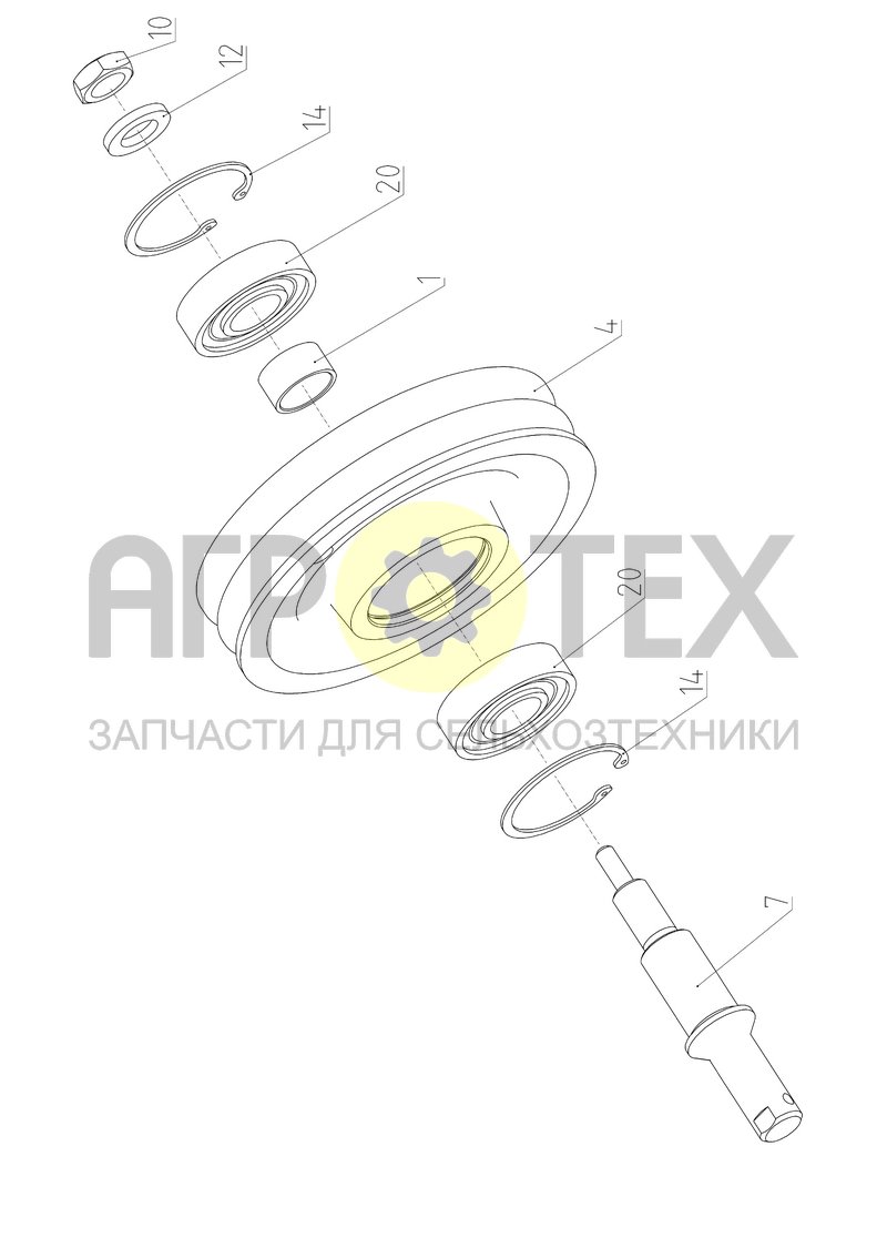 Чертеж Шкив (181.28.11.850)